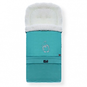 Конверт зимний меховой Nuovita Alaska Bianco Turchese/Бирюзовый (Nuovita, NUO-ALAB_2492)